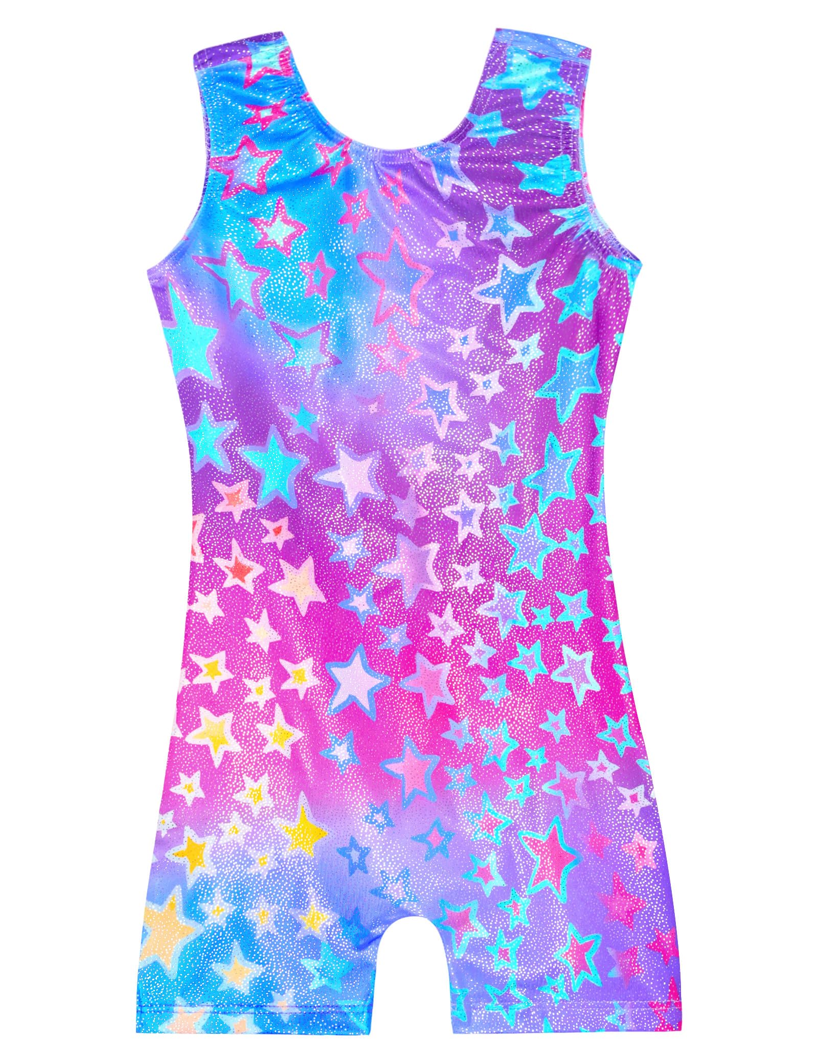 Domusgo Gymnastics Leotards for Girls Sparkly One Piece Biketard Size 1-10Y
