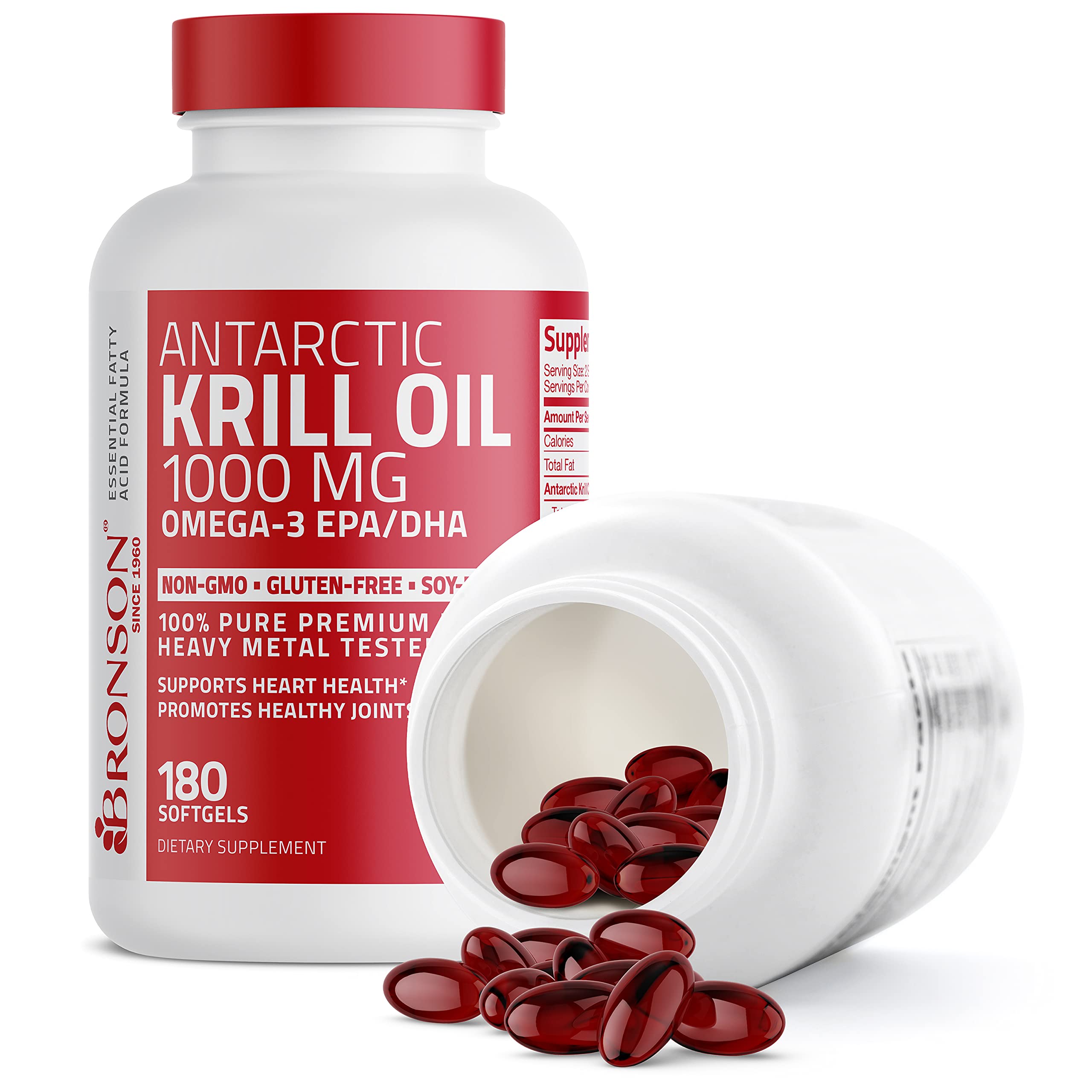Antarctic Krill Oil 1000 mg with Omega3s EPA, DHA, Astaxanthin and