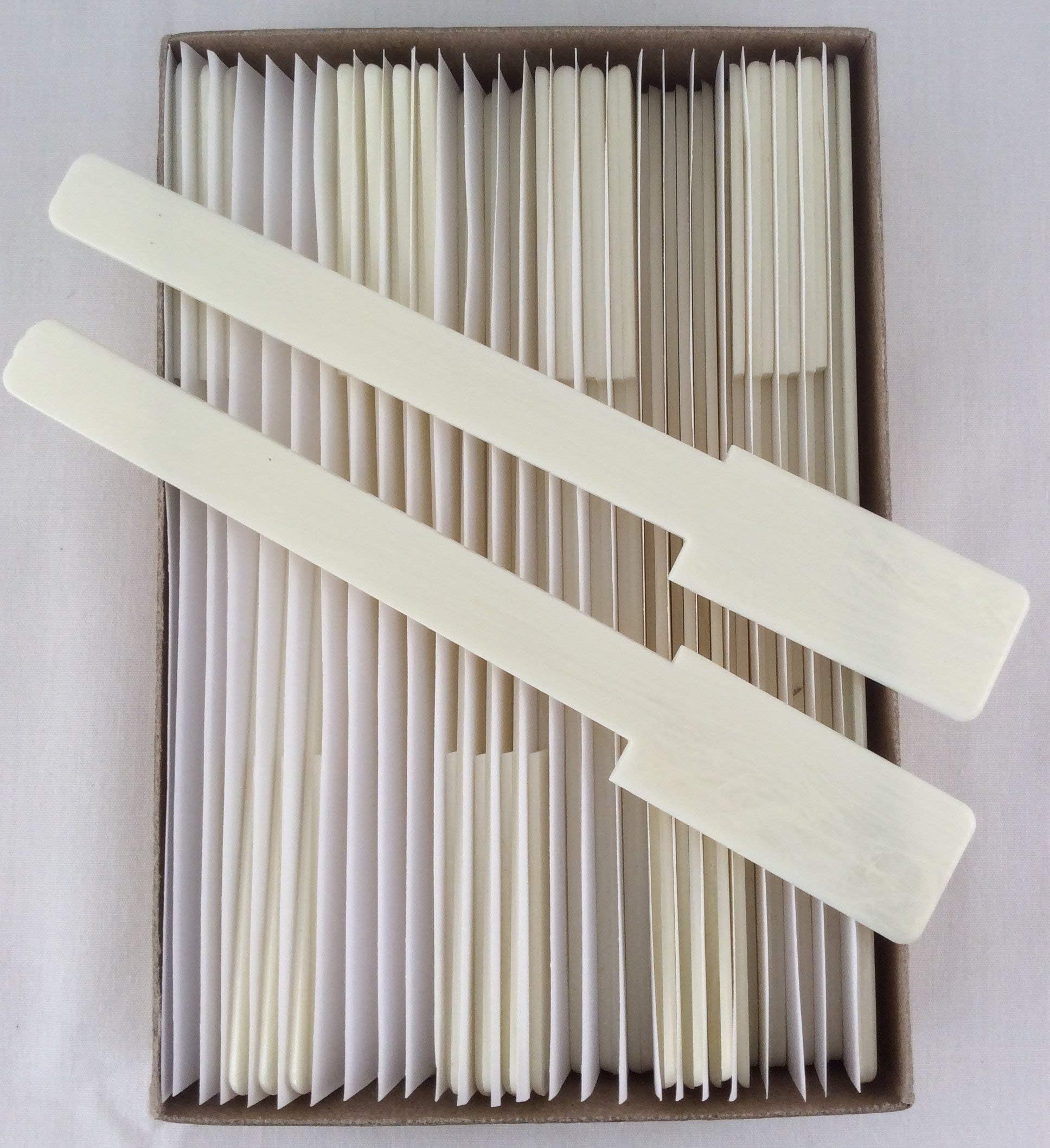 Gemm Piano Keytops Simulated Satin Ivory 6" Length, Set of 52 Replacement (1-15/16" Short Head)