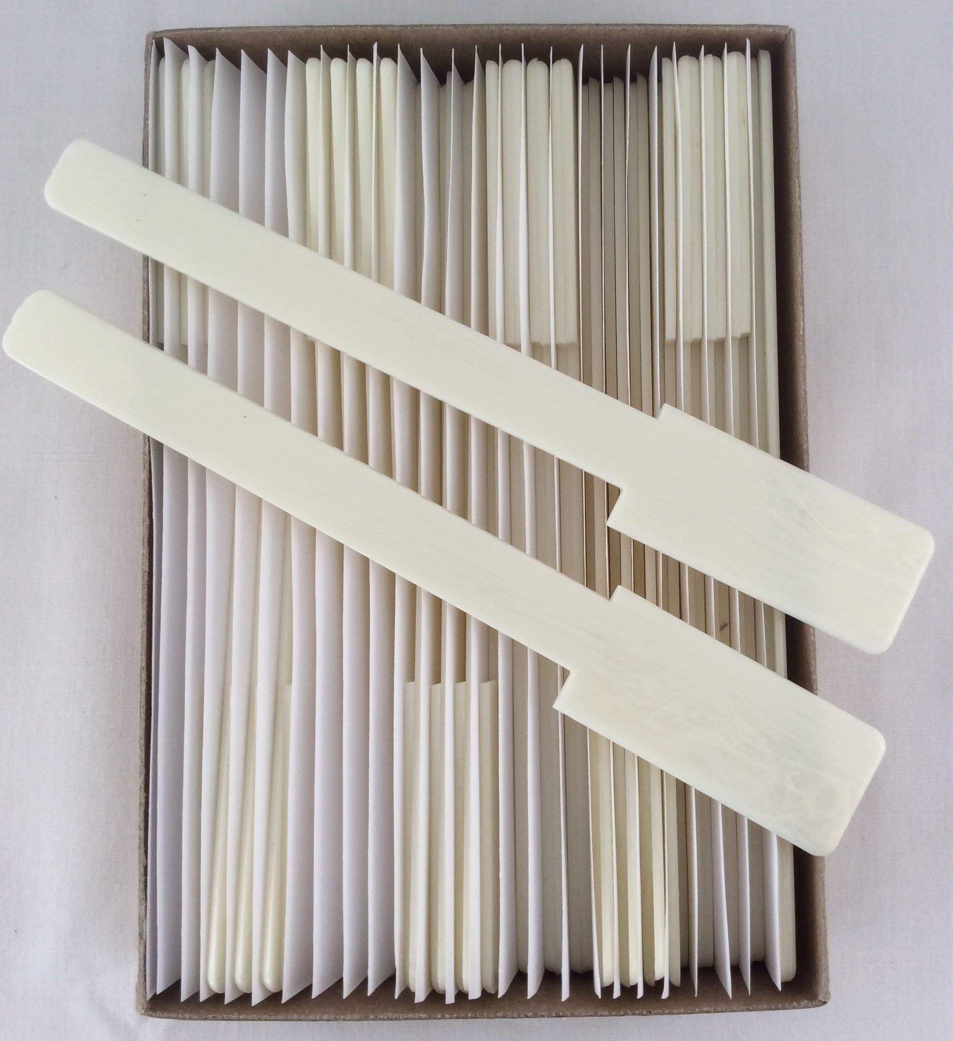 Gemm Piano Keytops Simulated Satin Ivory 6" Length, Set of 52 Replacement (1-15/16" Short Head)