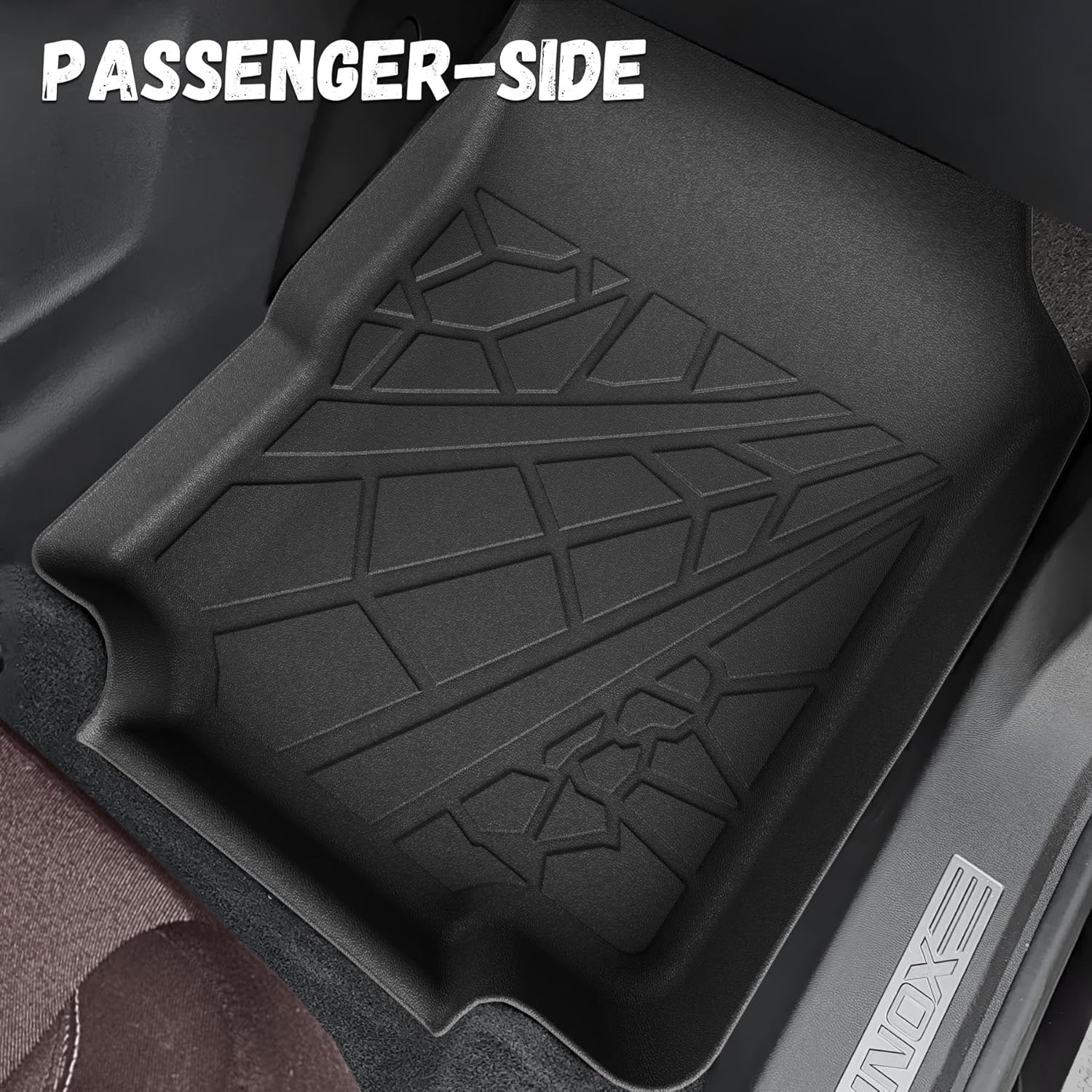 Floor Mats for Chevy Equinox/GMC Terrain 2018-2024 (Not fit EV Models), All Weather TPE Protection Floor Liners Accessories, 1st & 2nd Row & Cargo Liner
