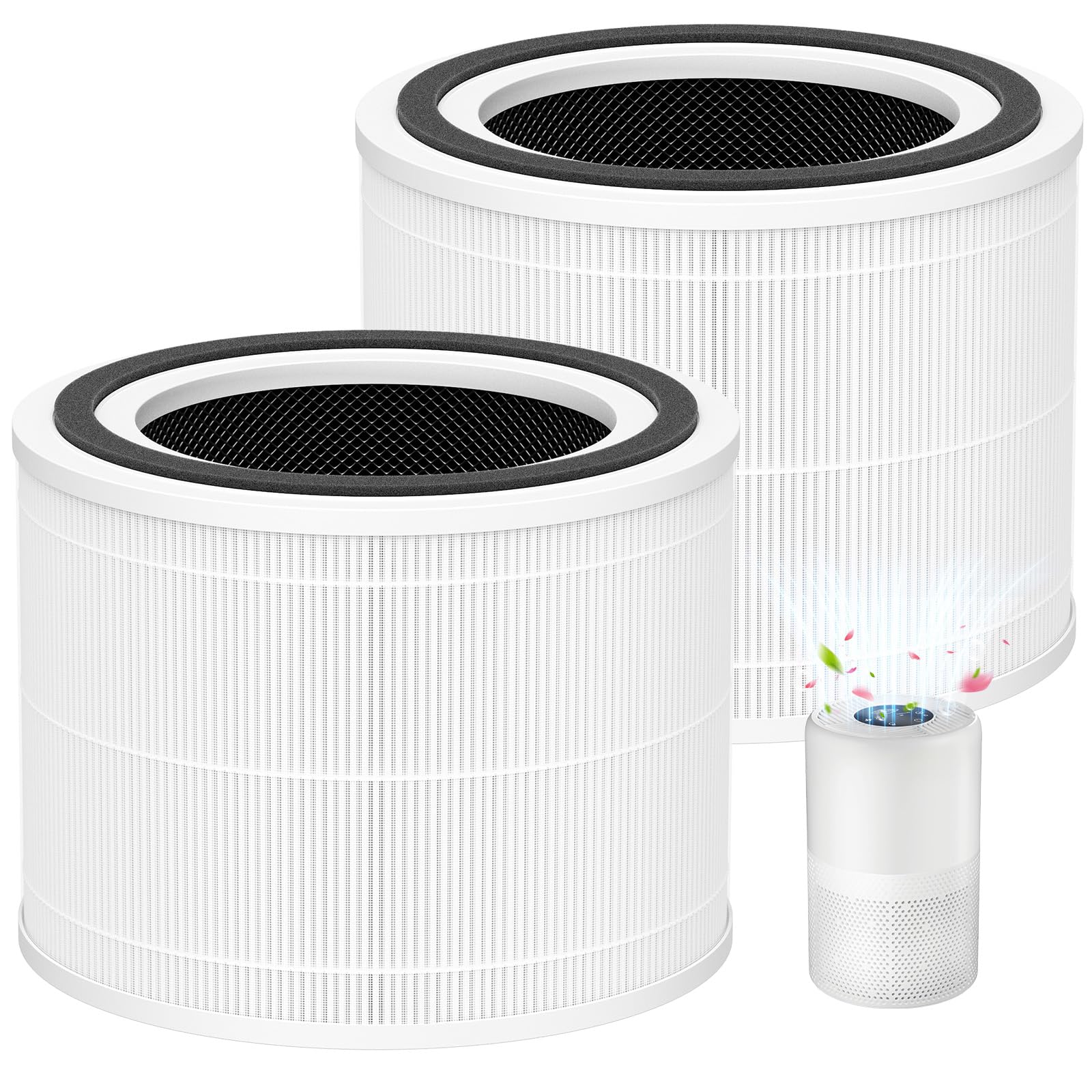 12070 Replacement Filter for Clorox Turbo Air Purifiers 11070, 2 Pack