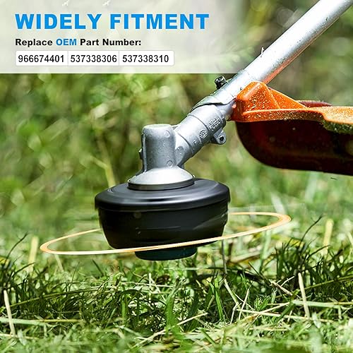 Miniatura 5 de Paquete de 2 cabezales de recortadora 128LD T25 para Husquvarna Weed Eater 223L 322L 125L 128L 128R 128RJ 125C 122L 223R 322C 323C 325C 325CX Poulan