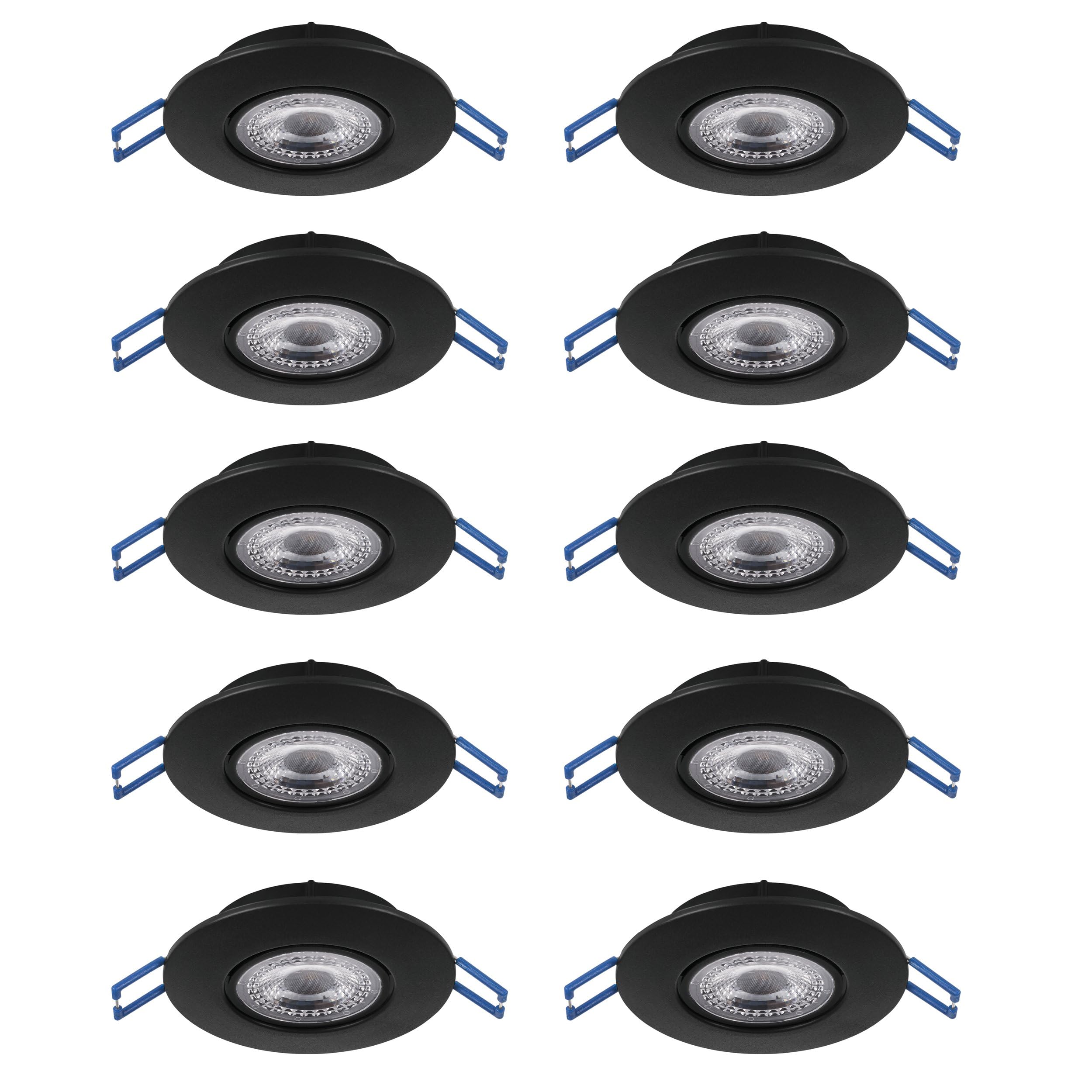 Spots de techo extra planos Cedrez Eglo con tono de luz regulable para falsos techos reducidos