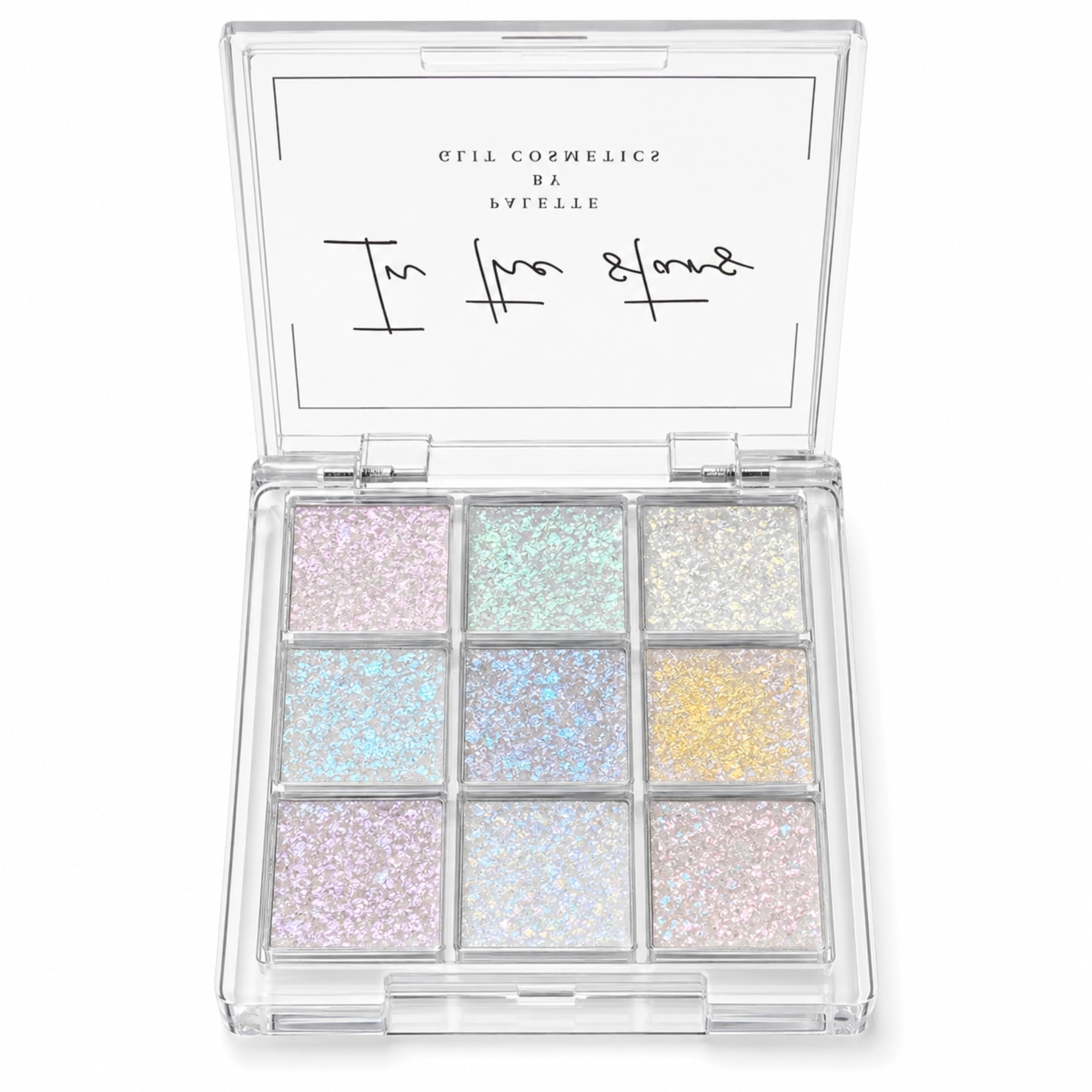 Glit Cosmetics In The Stars Glitter Eyeshadow Palette, 9 Shimmer Shades, Pressed Glitter Makeup Palette for Eyes, Party & Festive Look-image-11