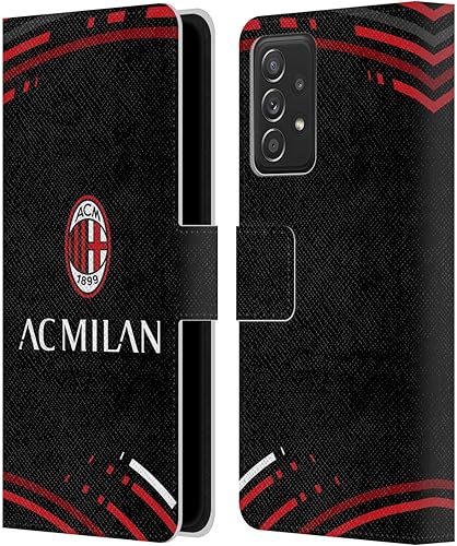 Vista 253 de Head Case Designs Funda de cuero con licencia oficial de AC Milan con diseño de camuflaje digital, compatible con Samsung Galaxy S22 Ultra 5G