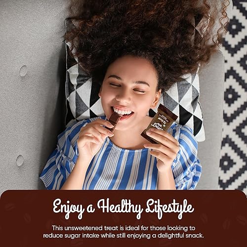 Miniatura 5 de Missy J's Mini bocados de algarrobo oscuro sin endulzar, paquete de 15 mini bocados de algarrobo vegano, sin gluten, perfecto para aperitivos y