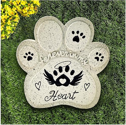 Piedras conmemorativas de jardín para mascotas, regalos conmemorativos de resina impermeable para perros por pérdida de perro, regalo de