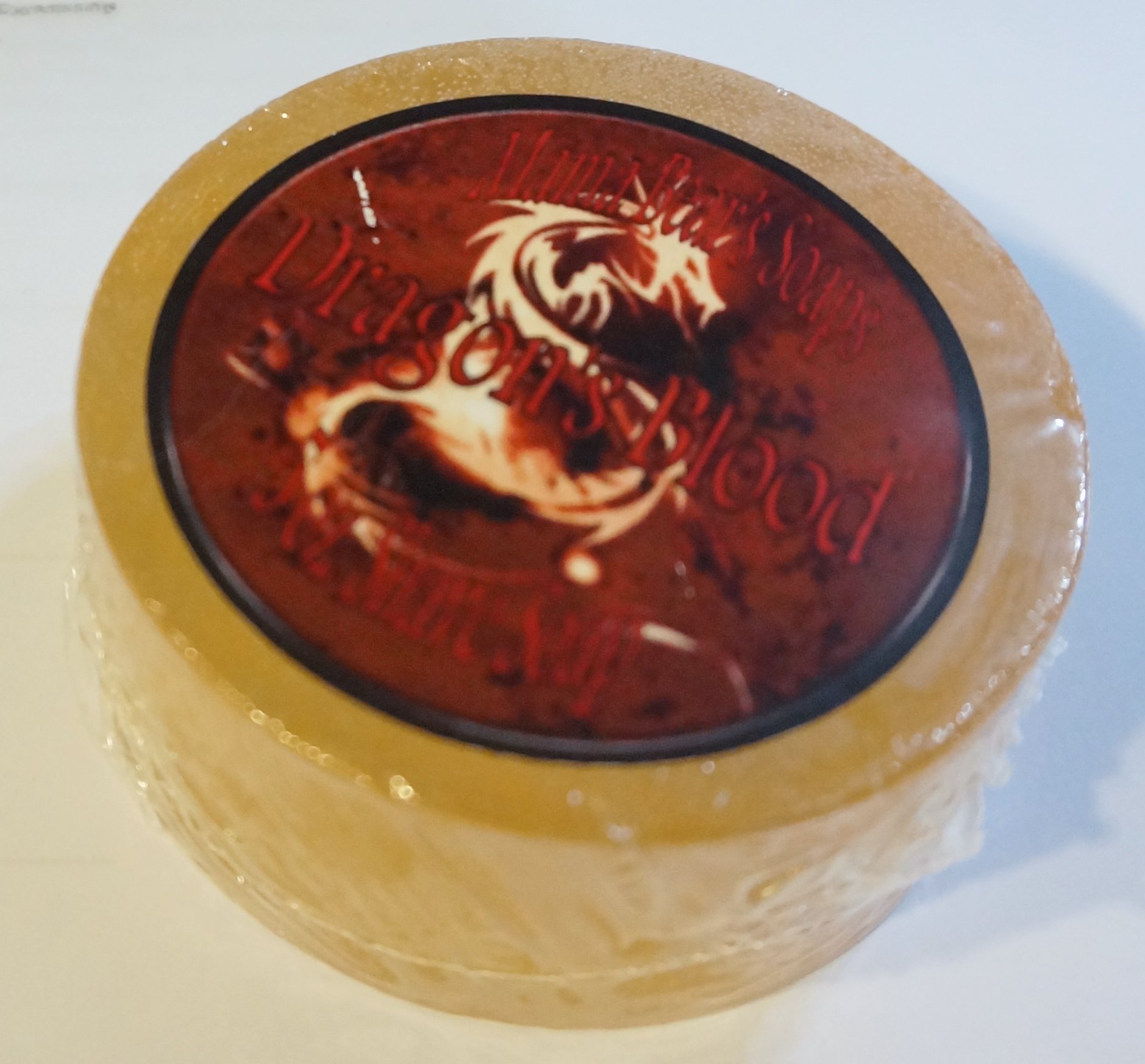 Mama Bear's Natural Glycerin Shaving Soap with Added Dragon's Blood Fragrance