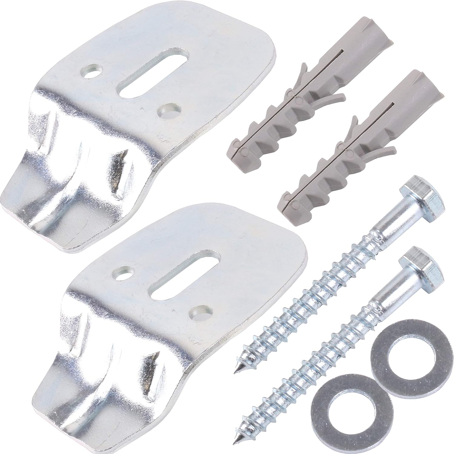 8Pc Washroom Sink Fitting Kit Designed to Fix Cloakroom Basins to Brick/Solid Building