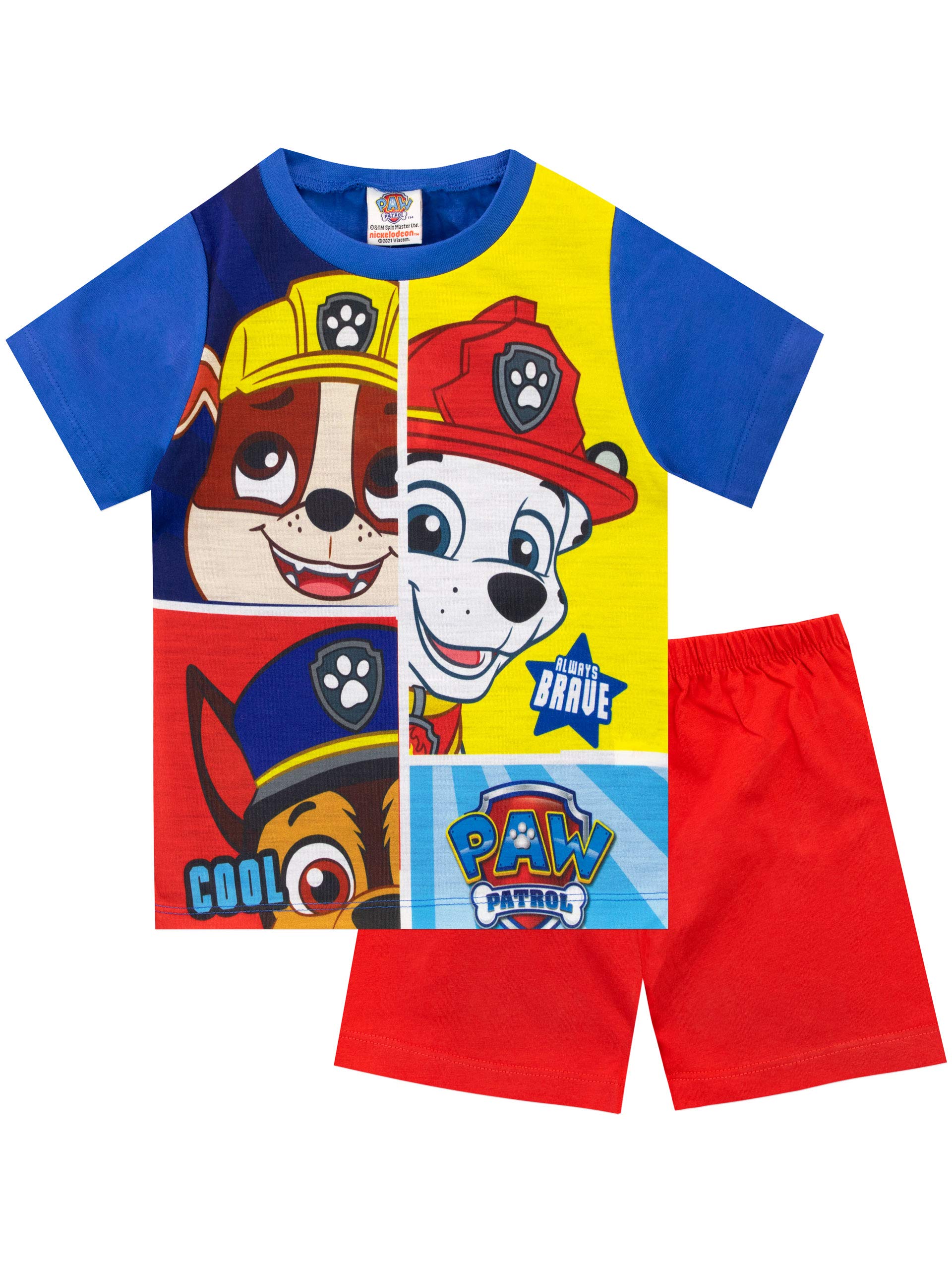 Paw Patrol Boys Short Pyjamas Chase Rubble Marshal 18-24 Months