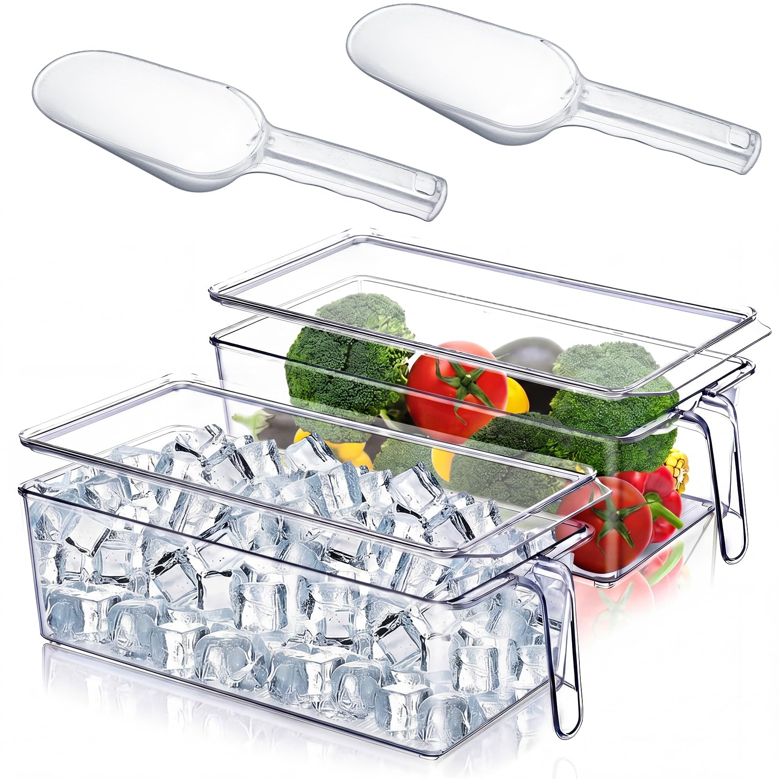 Photo 1 of Havawish Ice Storage Bin Set with Scoops