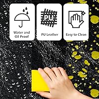 Vista 5 de Asiento de banco para sala de espera, sillas de oficina de recepción de salón, sillas de vestíbulo de invitados resistentes con 2 portavasos