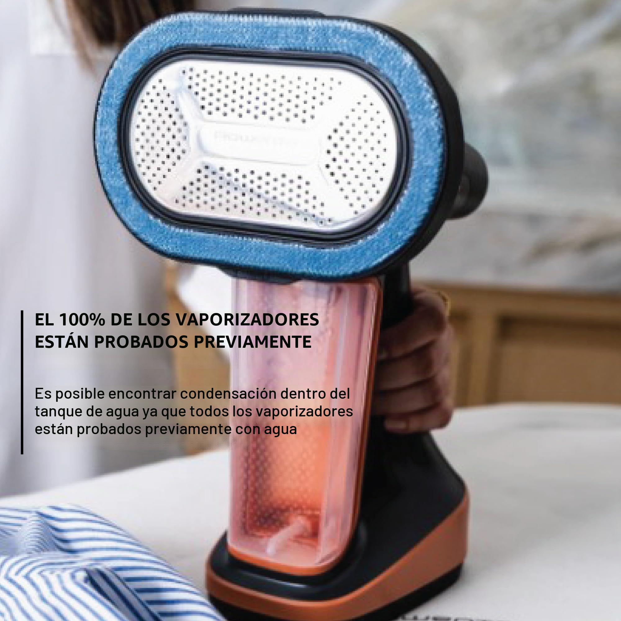 Rowenta, vaporizador de ropa, Pure Force 3 en 1, capacidad de 7 onzas, plancha vertical, planchado horizontal, removedor de pelusas, ligero, apagado automático, DR8855U1