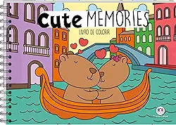 Cute Memories - Livro de Colorir