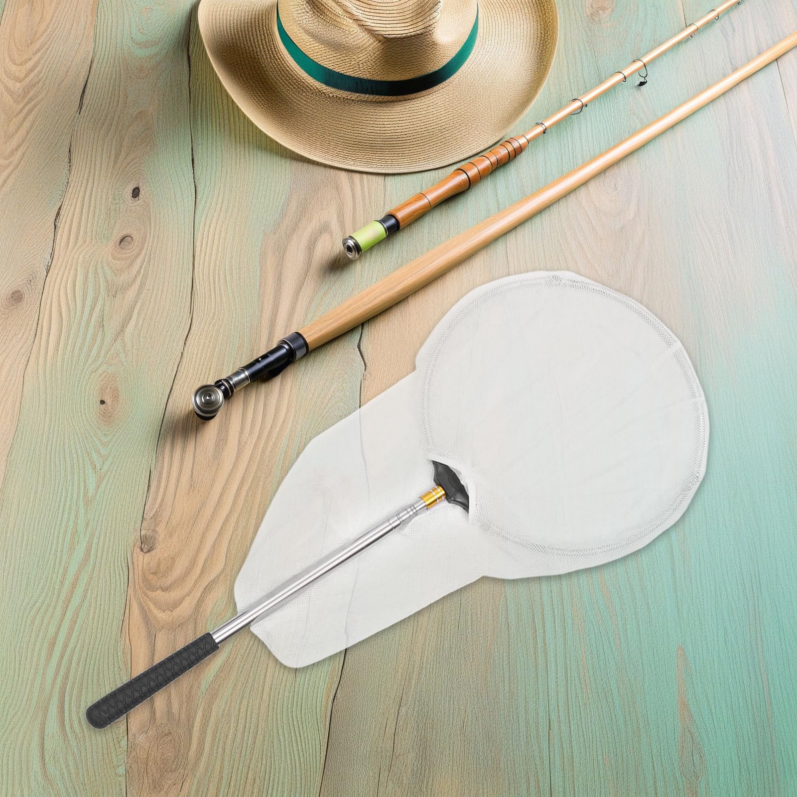 BESPORTBLE Lot de 2 Filets de pêche télescopiques pour Attraper des Insectes, des Poissons, crevettes, Outils d'extérieur pour Enfants