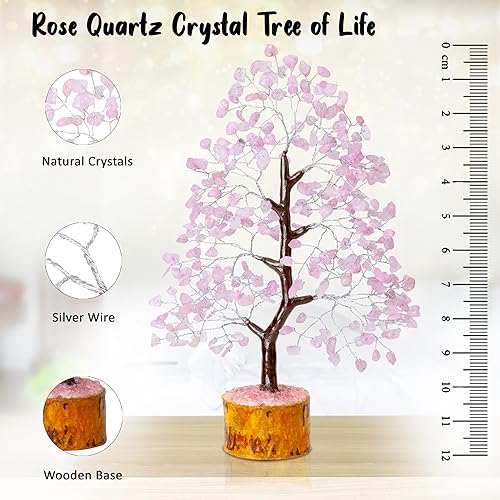 Miniatura 2 de Cartbug Árbol de piedras preciosas de jade verde, árbol de la vida, colgante de 7 chakras, árbol del dinero, árbol de cristal para energía positiva,