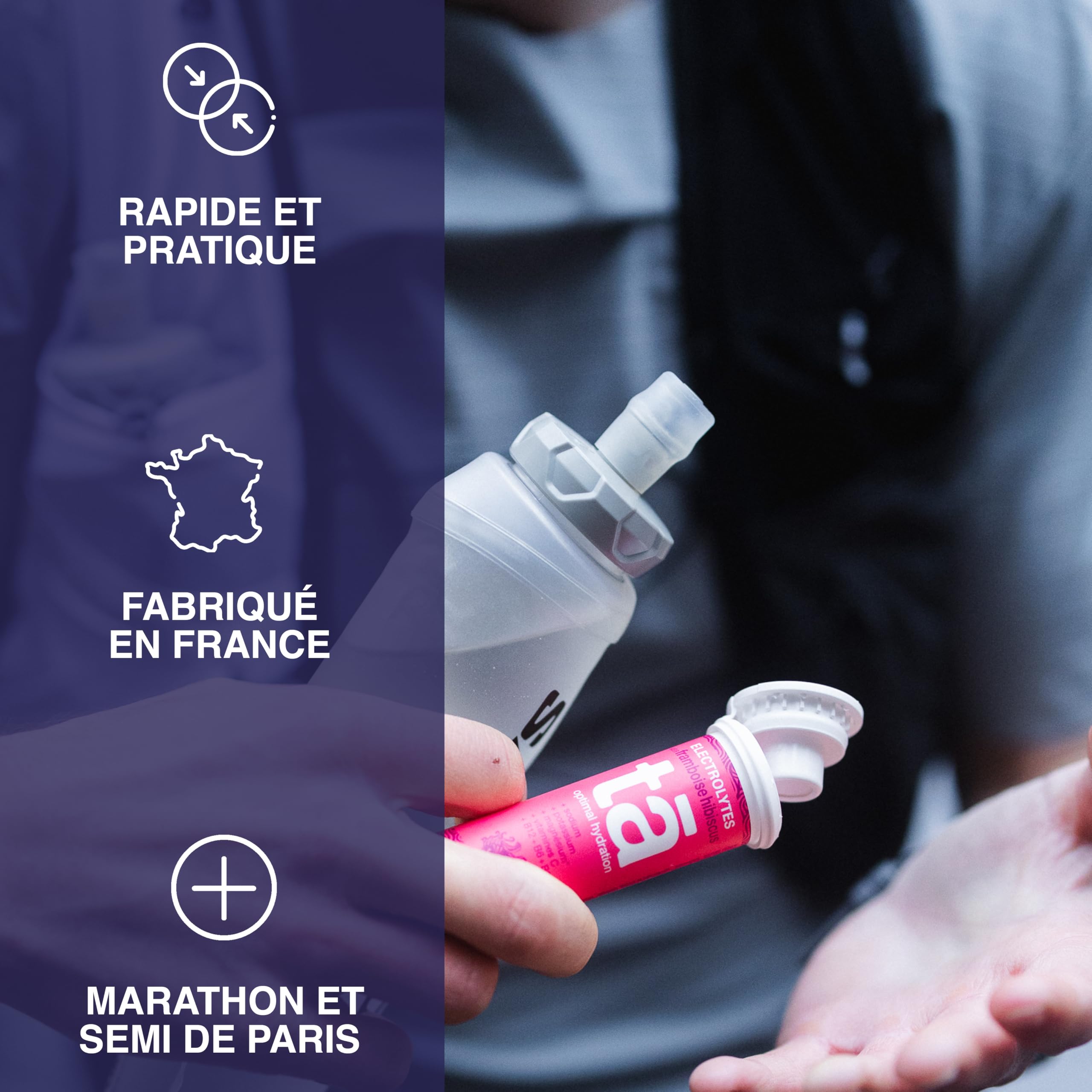 TA ENERGY - PACK x3 Tubes - Pastilles d'hydratation - Sels Minéraux - Vitamines - Faibles en calories - Réduit les crampes - MADE IN FRANCE (Citron/Fruit-Rouge/Tropical, Pack x3 Mix)