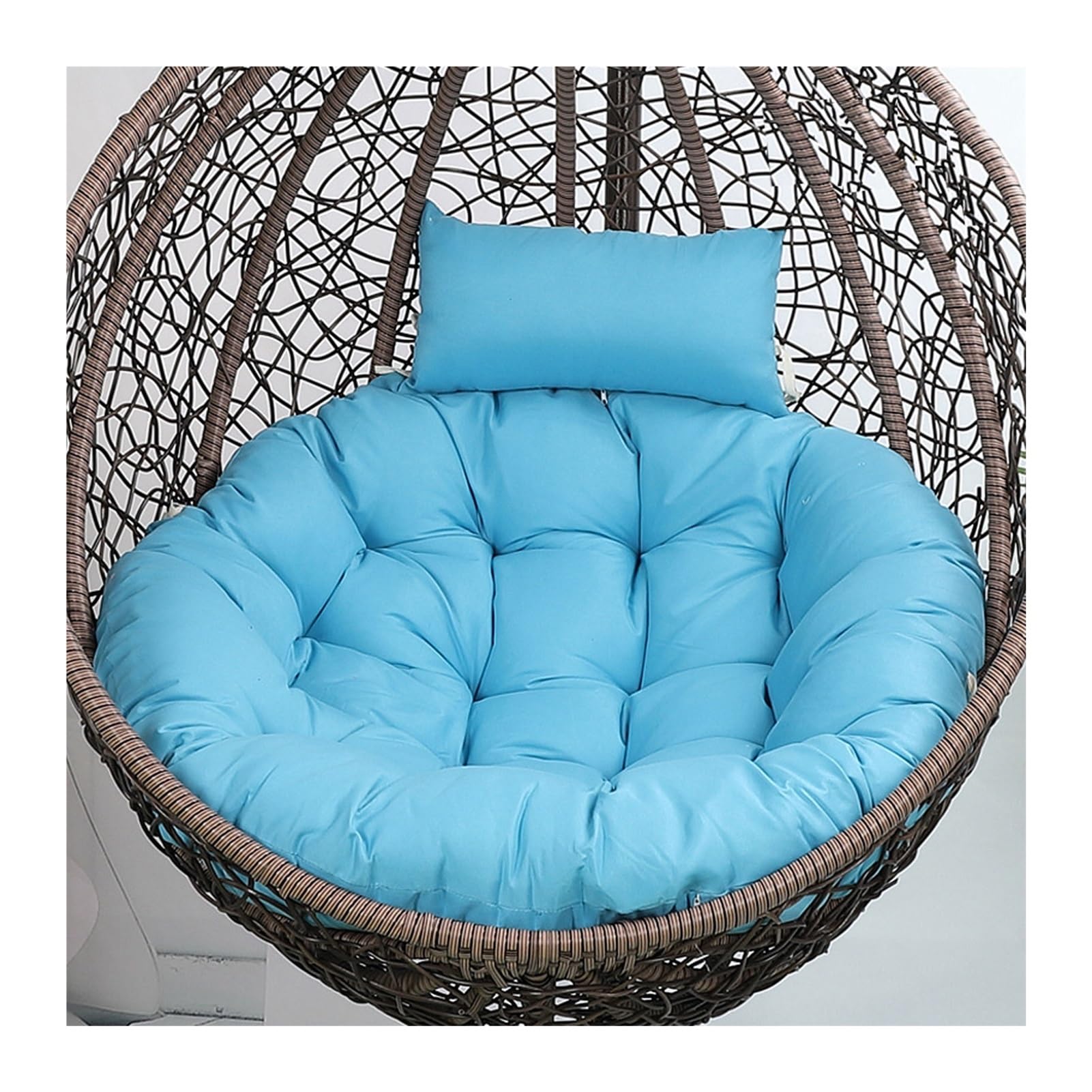 Yahbrra Cushion for Outdoor Hanging Chair, Hanging Basket Cushion, Replacement Cushion for Hanging Chair, Seat Cushion Cushion for Hanging Chair(Blau,135size (diameter: 120cm)) — image 1