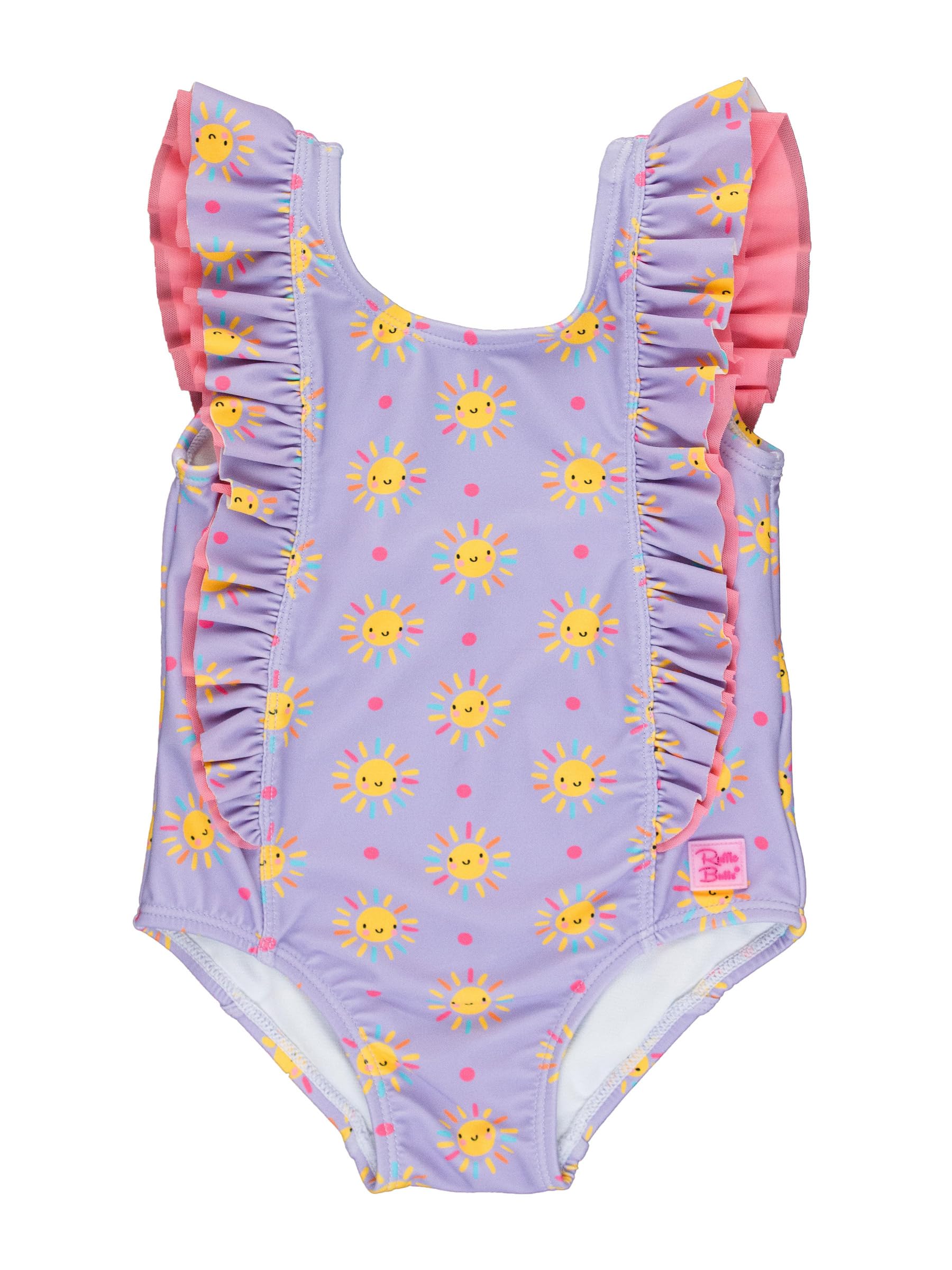 RuffleButts® Baby/Toddler Girls Ruffle Strap One Piece Swimsuit w/UPF 50+ Sun Protection