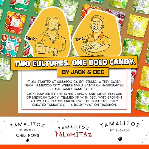 Vista 62 de Tamalitoz de Sugarox - Paquete de 8 caramelos duros hechos a mano con mango dulce y picante hecho a mano con chile en polvo, lima y sal marina.