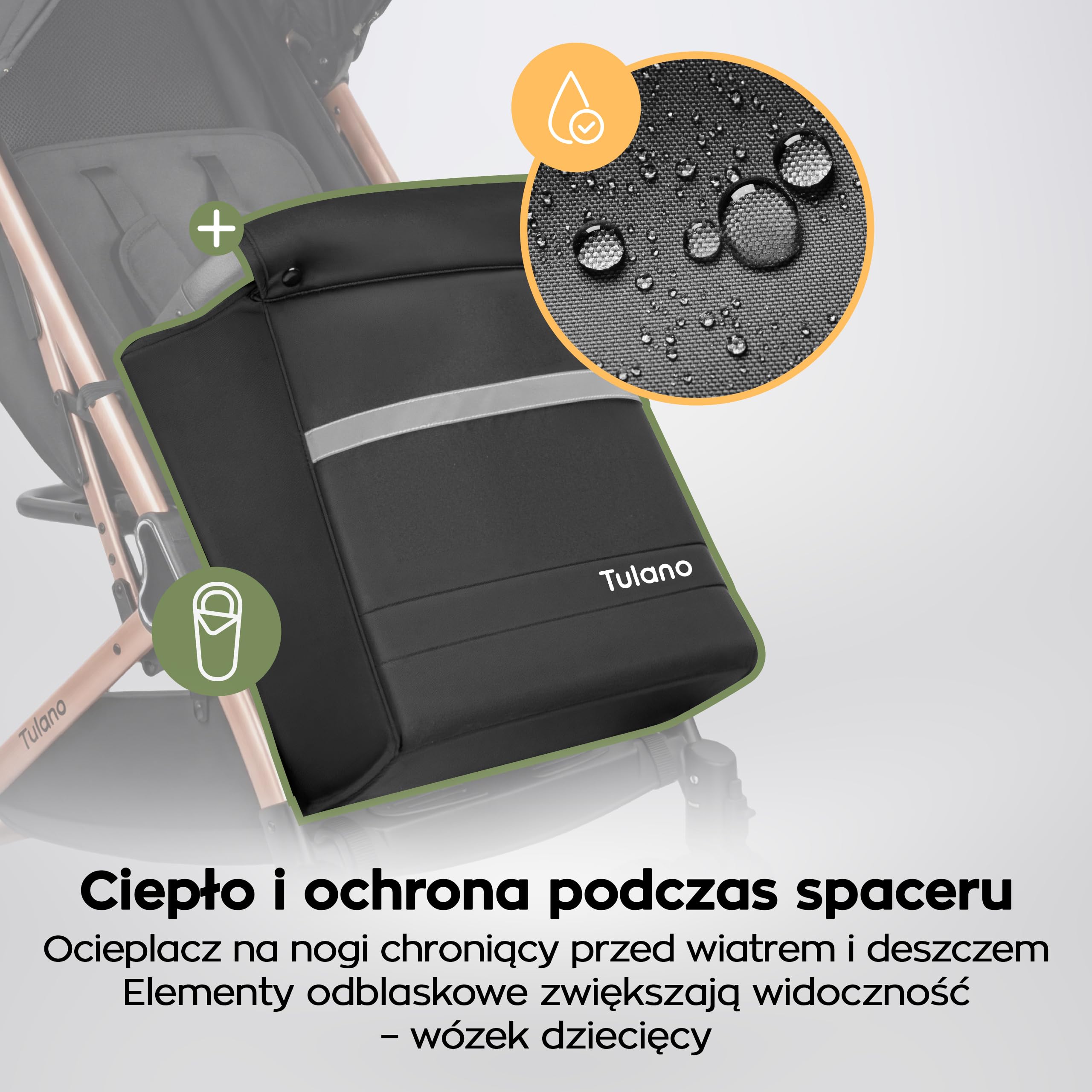 TULANO Lagos 35 wózek dziecięcy, mały, składany – wózek podróżny