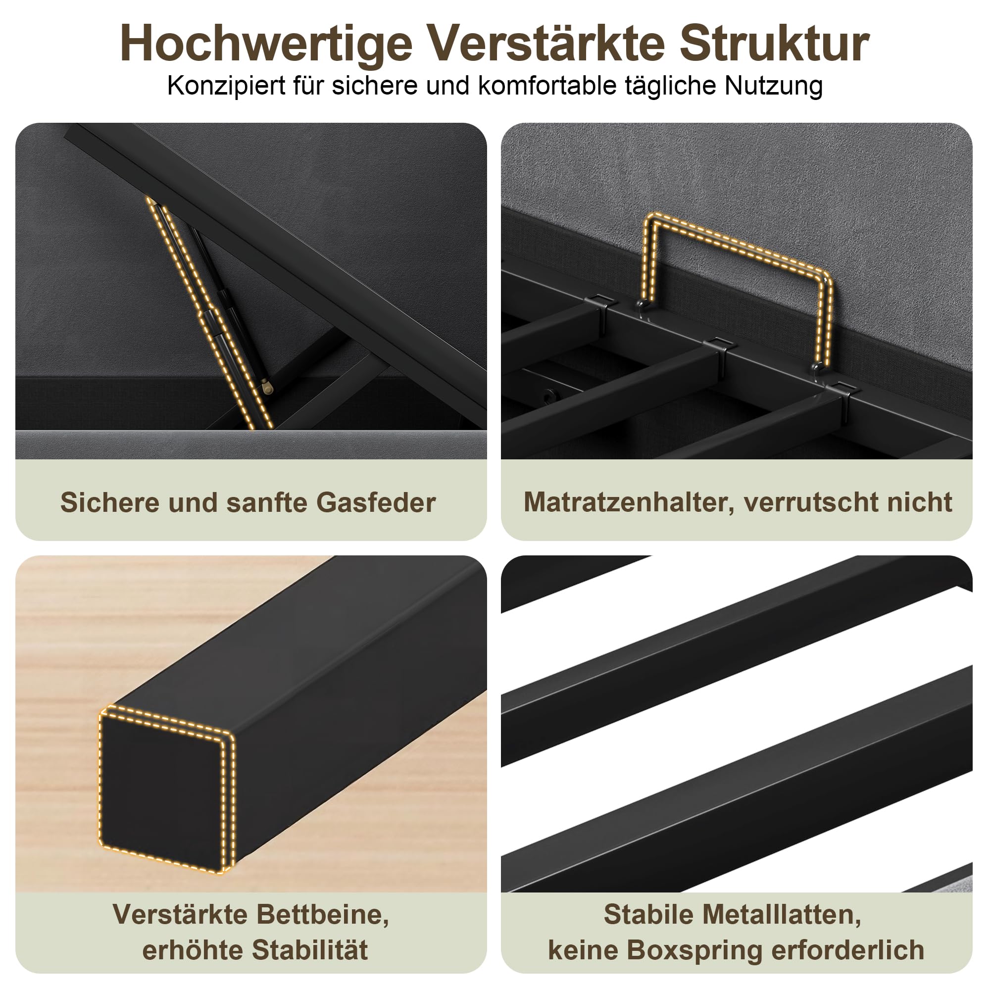 LUXOAK Polsterbett Schlafsofa 90x200 mit Hydraulischem Stauraum & Metall-Lattenrost, Tagesbett aus Samt, Kinderbett Gästebett Jugendbett (Dunkelgrau)