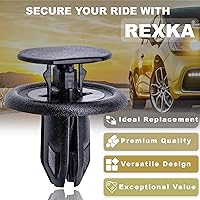 Vista 4 de Rexka 25 piezas de cubierta de parachoques, revestimiento del alerón, protector contra salpicaduras, clip de retención tipo empuje BGV4-56-145