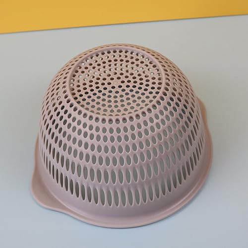 Miniatura 6 de EIKS Colador de cocina Cuenco colador 2 en 1 para ensalada, frutas y verduras, juego de cuencos de lavado desmontables