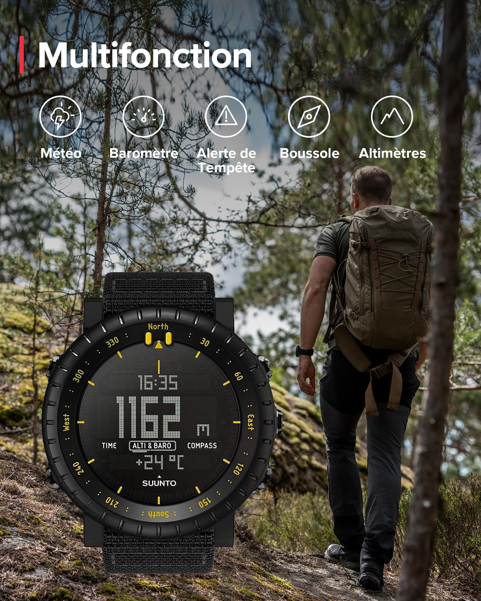 Suunto Core Montre Outdoor avec altimètre, baromètre et GPS