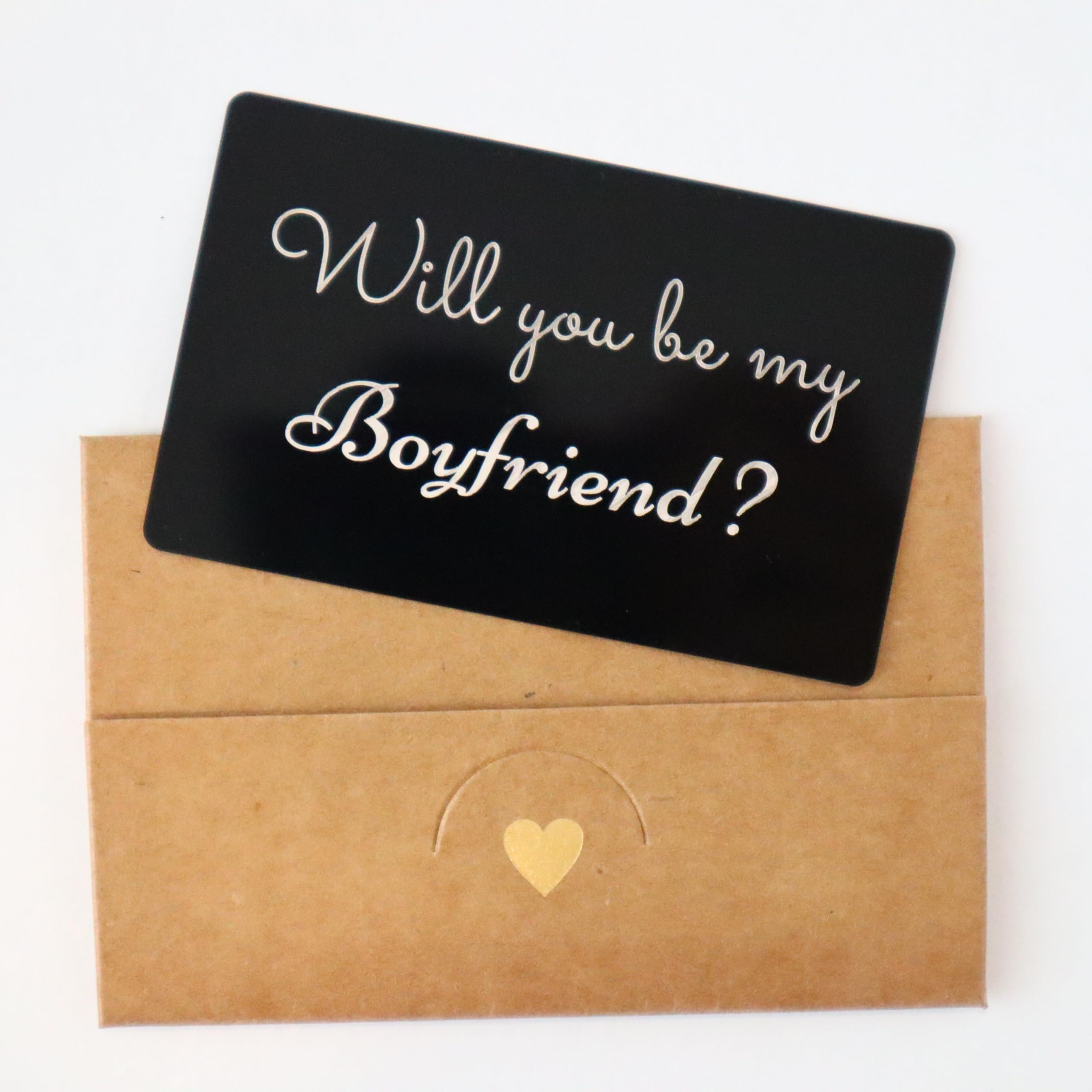 Will You Be My Boyfriend? Metal Card - The Ultimate Romantic Proposal, simple and powerful strategy, hard to say no