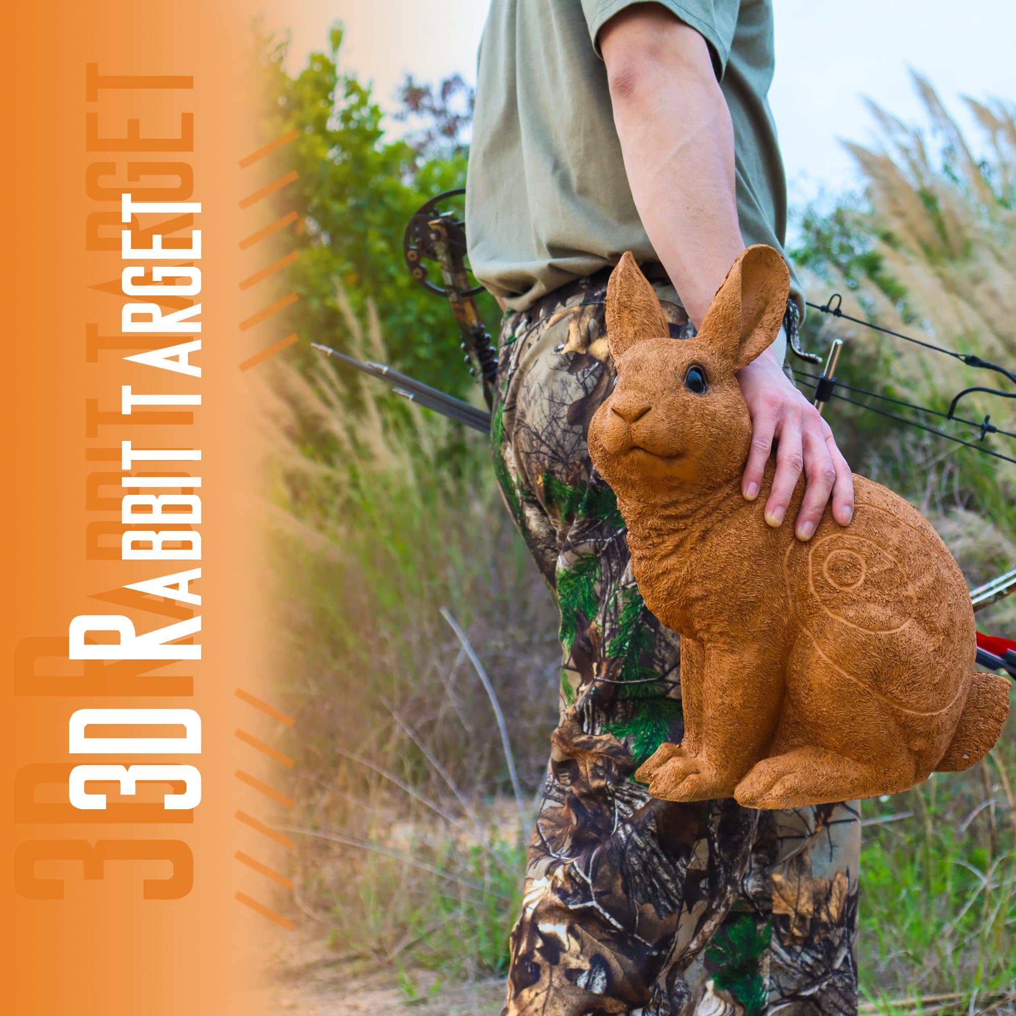 Archery Targets Rabbit 3D Animal Shooter avec support de groupe pour la chasse aux cibles