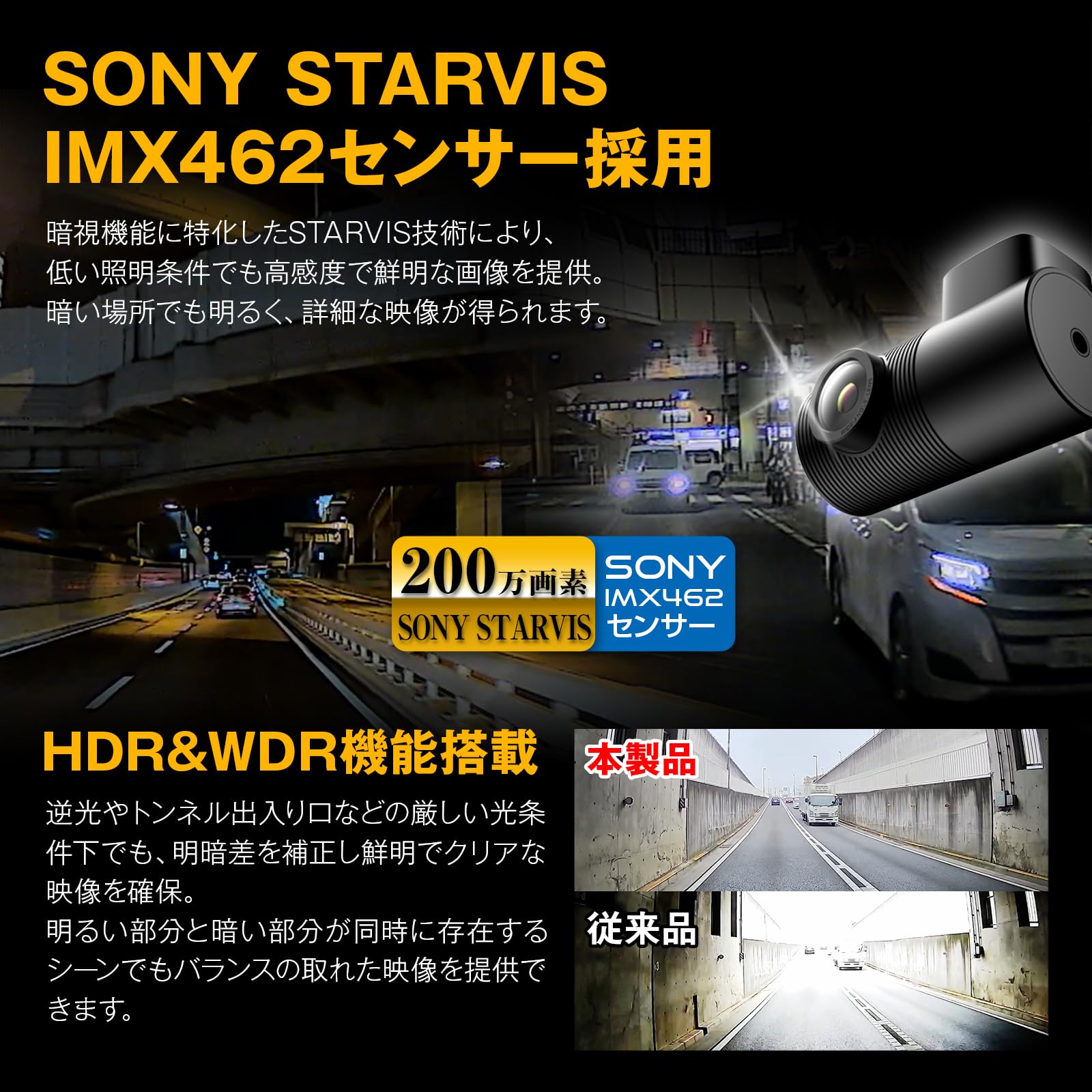 Amazon | MAXWIN ドライブレコーダー ミラー型 3カメラ対応 60fps