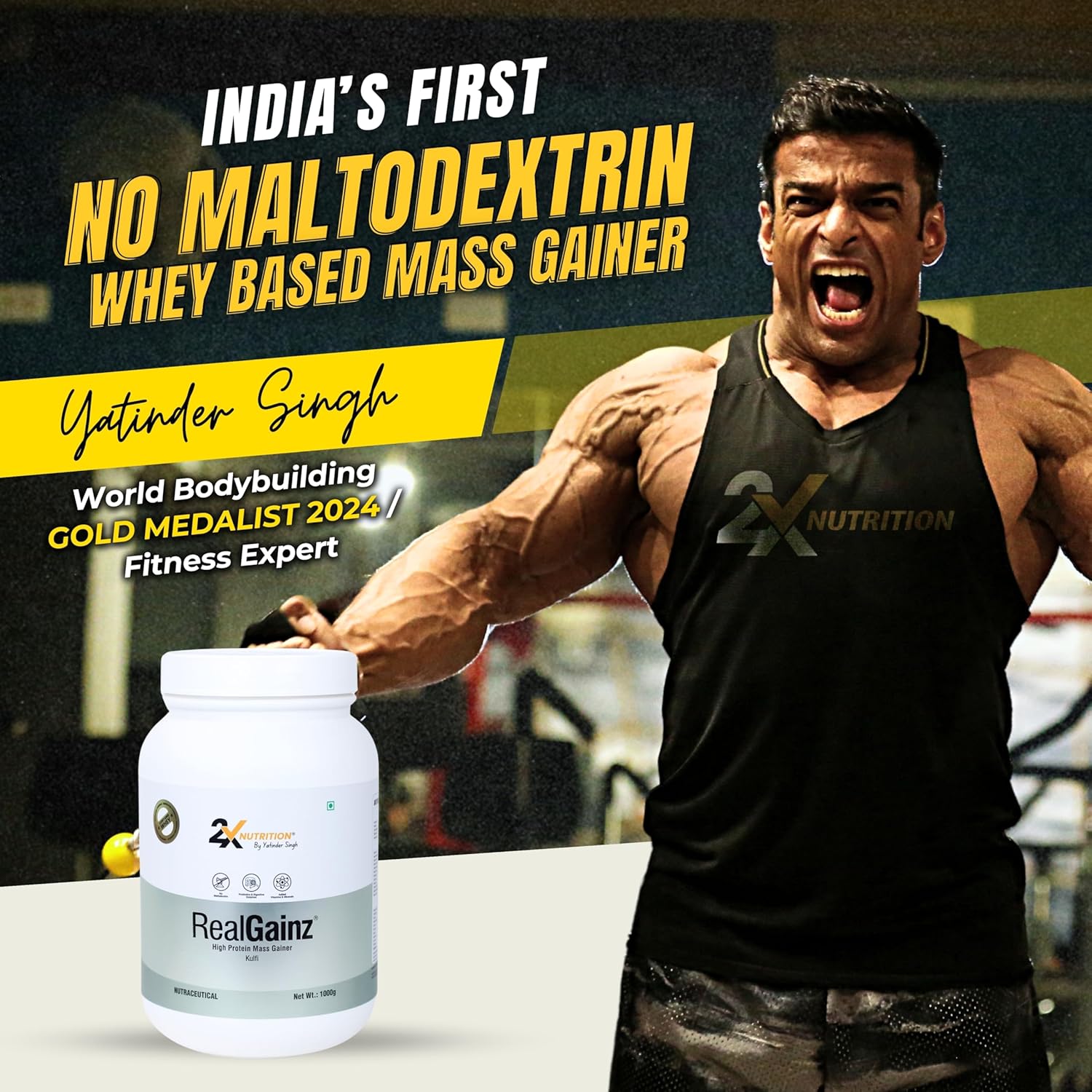 Buy Now Realgainz By 2X Nutrition | High-Protein Mass Gainer | 78G 2 Buy Now Realgainz By 2X Nutrition | High-Protein Mass Gainer | 78G