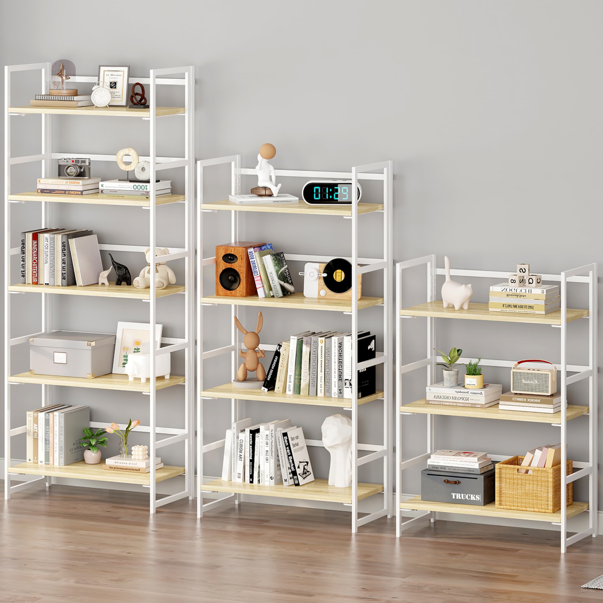 Amazon.com: BHG Vintage Multifunctional Folding Bookshelf
