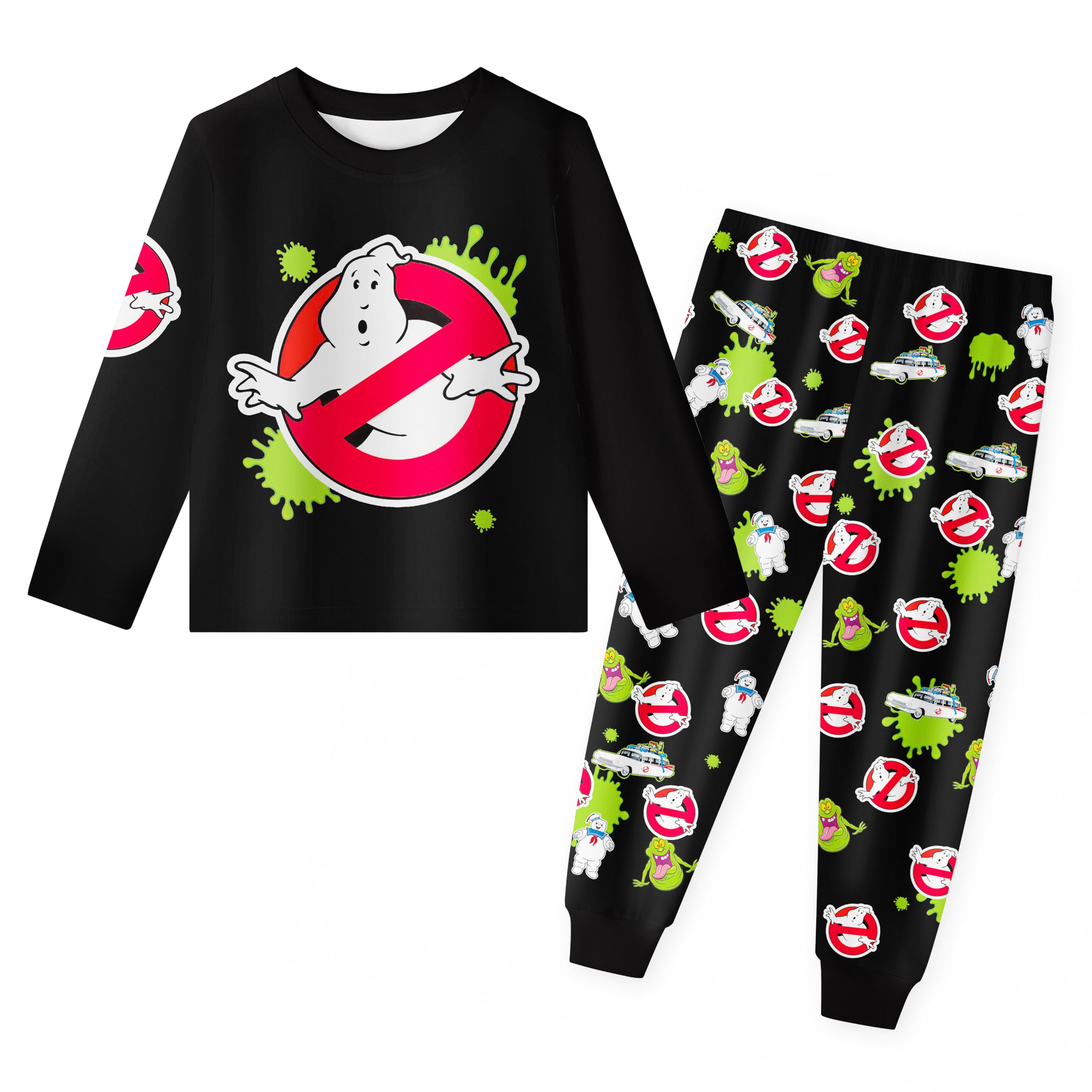 Brigcalki Ghostbusters Pyjamas Boys Tshirts Pants Pjs Girls Set