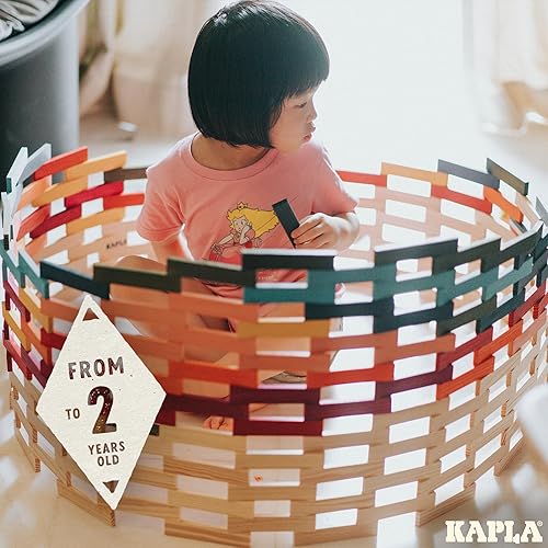 Miniatura 5 de KAPLA 100 Octocolor Case - Juego de construcción de madera 100 tablones de construcción de colores