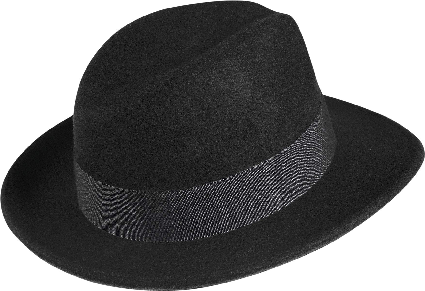 fiebig Fedora Wollfilzhut | Filzhut mit Ripsband Waterproof & Crushable