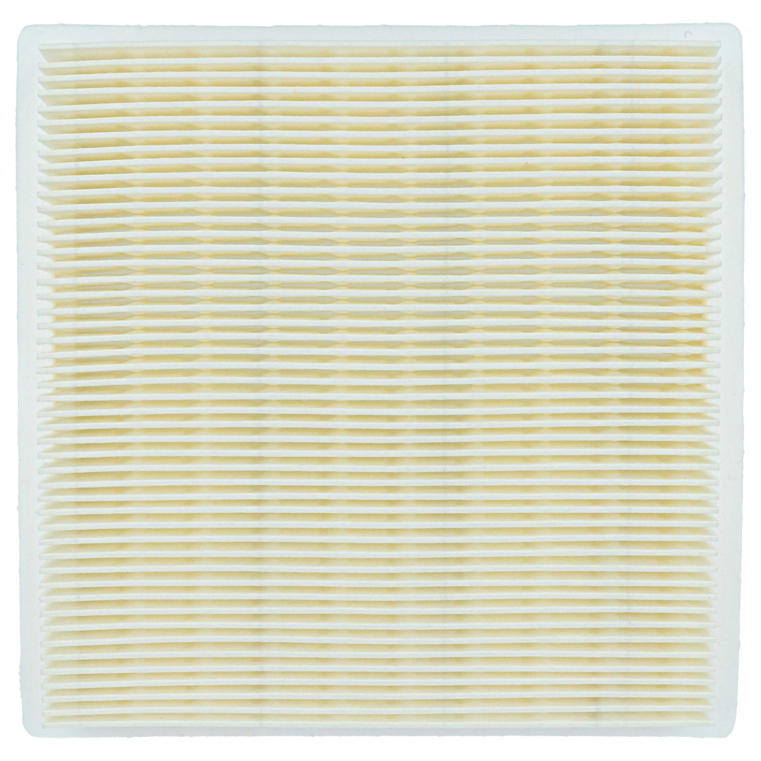 vhbw 3x Filtro plisado plano compatible con Bosch AdvancedVac 18V-8 aspiradora - Elemento filtrante