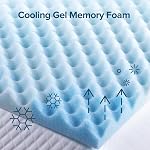 ZINUS 1.5/2/3/4-inch Swirl Gel Cooling Memory Foam Mattress Topper, Cooling Airflow Design, CertiPUR-US Certified (1.5 in, Full)