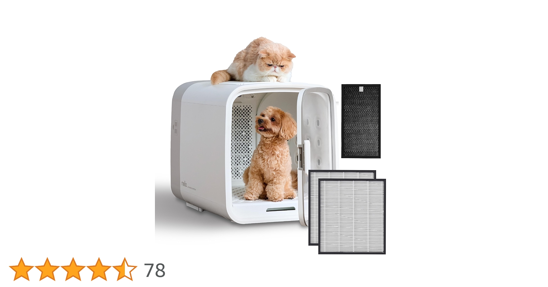⭐︎美品⭐︎nelloペットドライルーム＋Deo ホワイト 2024年製 Amazon | nello ペットドライルーム＋Deo 日本製モーター 獣医師