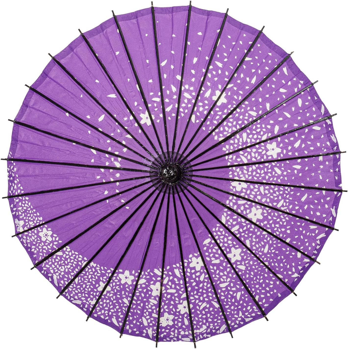THY COLLECTIBLES Classic Chinese Art Asian Style 33" Paper Parasol Umbrella with Long Handle and Floral Print for Wedding Parties, Photography, Costumes, Cosplay, Decoration And Other Events