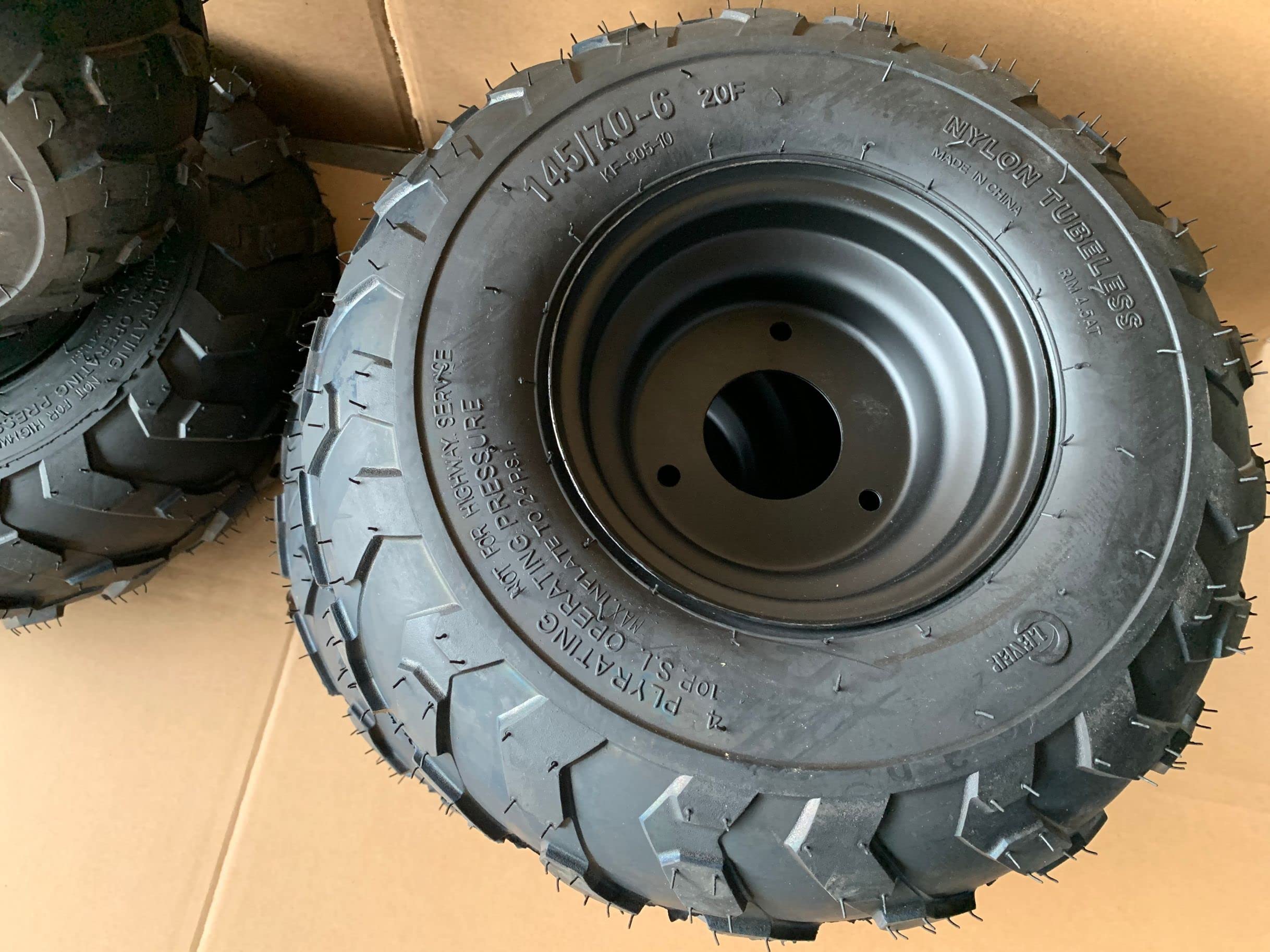 Amazon.co.jp: ATV 四輪 バギー用3穴 6インチホイールチューブレス