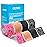 OK TAPE PRO Kinesiology Tape Uncut Roll, Elastic Physical Therapy Athletic Tape for Pain Relief, Muscle Support, Kinetic Tape, Water Resistant, 2in X 16.4ft -Mixed 4 Pack