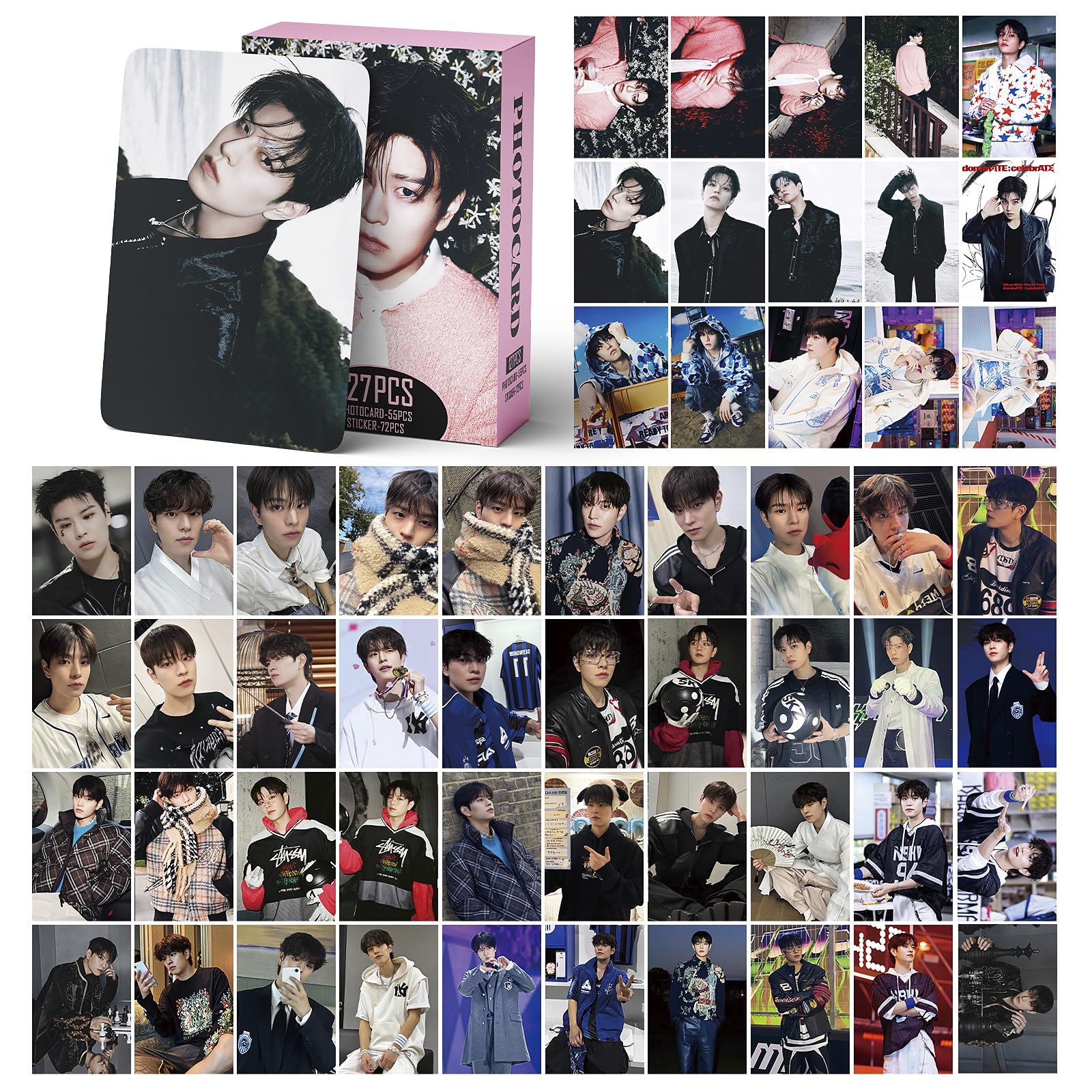 Stray Kids Photocards 127 peças Do IT Album Conjunto de cartões de