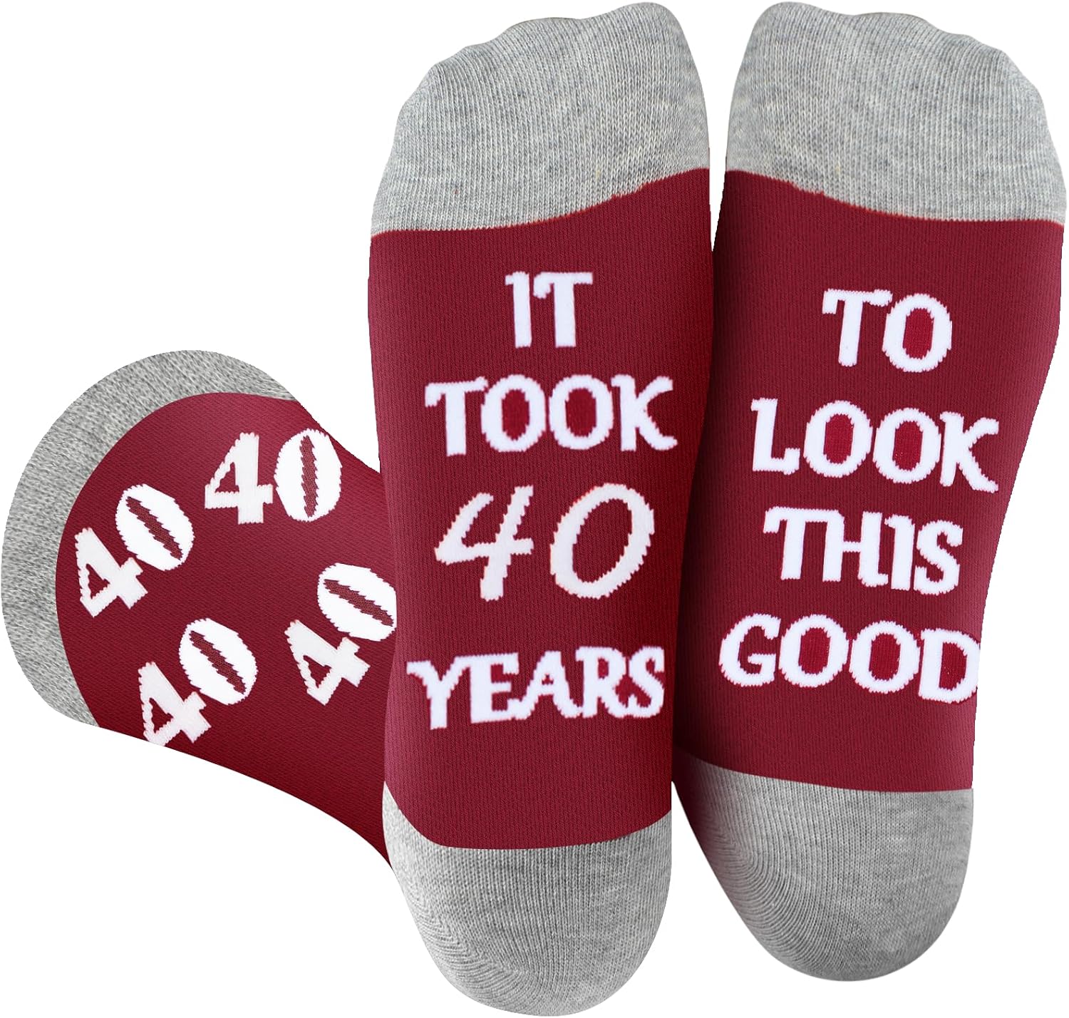 40th 50th 60th Birthday Gifts for Her, Women 40th 50th 60th Birthday Decoration, Funny Socks Gift Idea for Mom Wife - Image 4