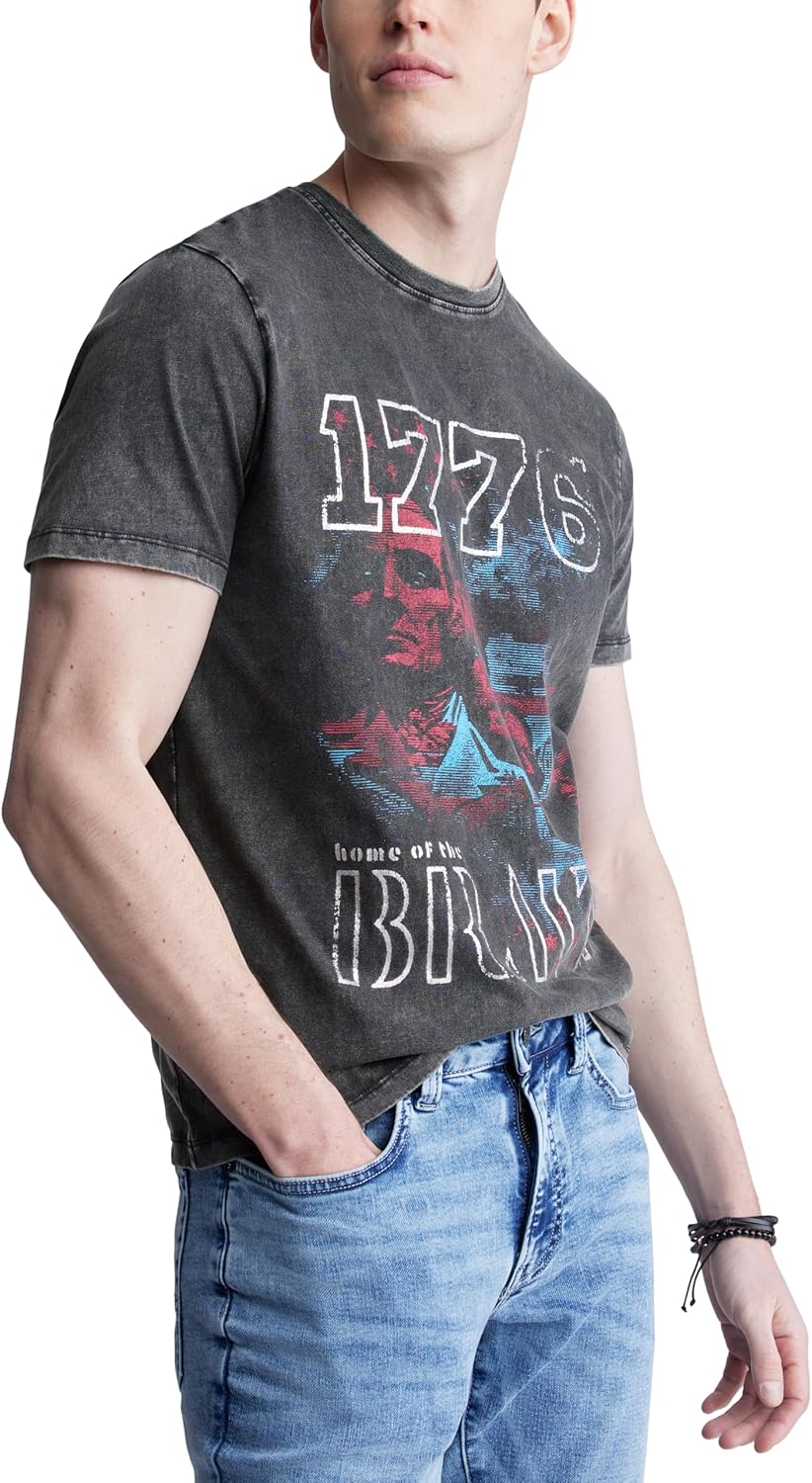 Buffalo David Bitton Mens Short Sleeve Americana Tee - Image 2