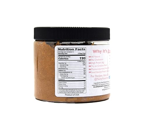 Miniatura 2 de Nutty Novelties Mantequilla de maní, alta en proteínas, baja en azúcar, mantequilla de maní saludable, mantequilla de maní completamente natural,