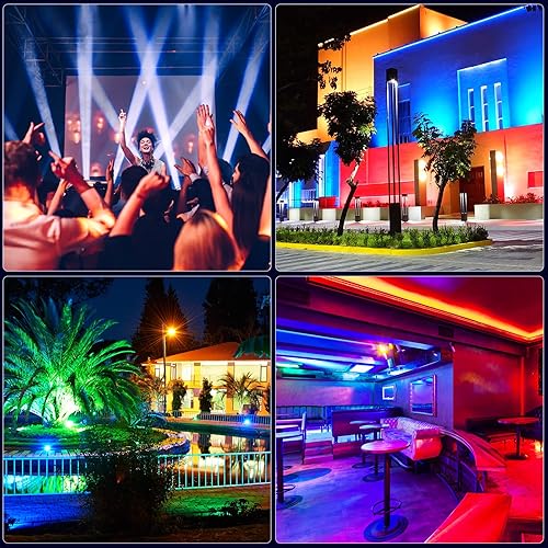 Miniatura 4 de Barra de luz para DJ con cabezal móvil, 120 W, 8 LED Beam RGBW, luz de cabeza móvil, haz estroboscópico lavado 3 en 1 barra de luz de escenario