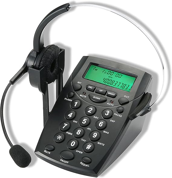 Benotek Call Center Headset Telephone with Noise